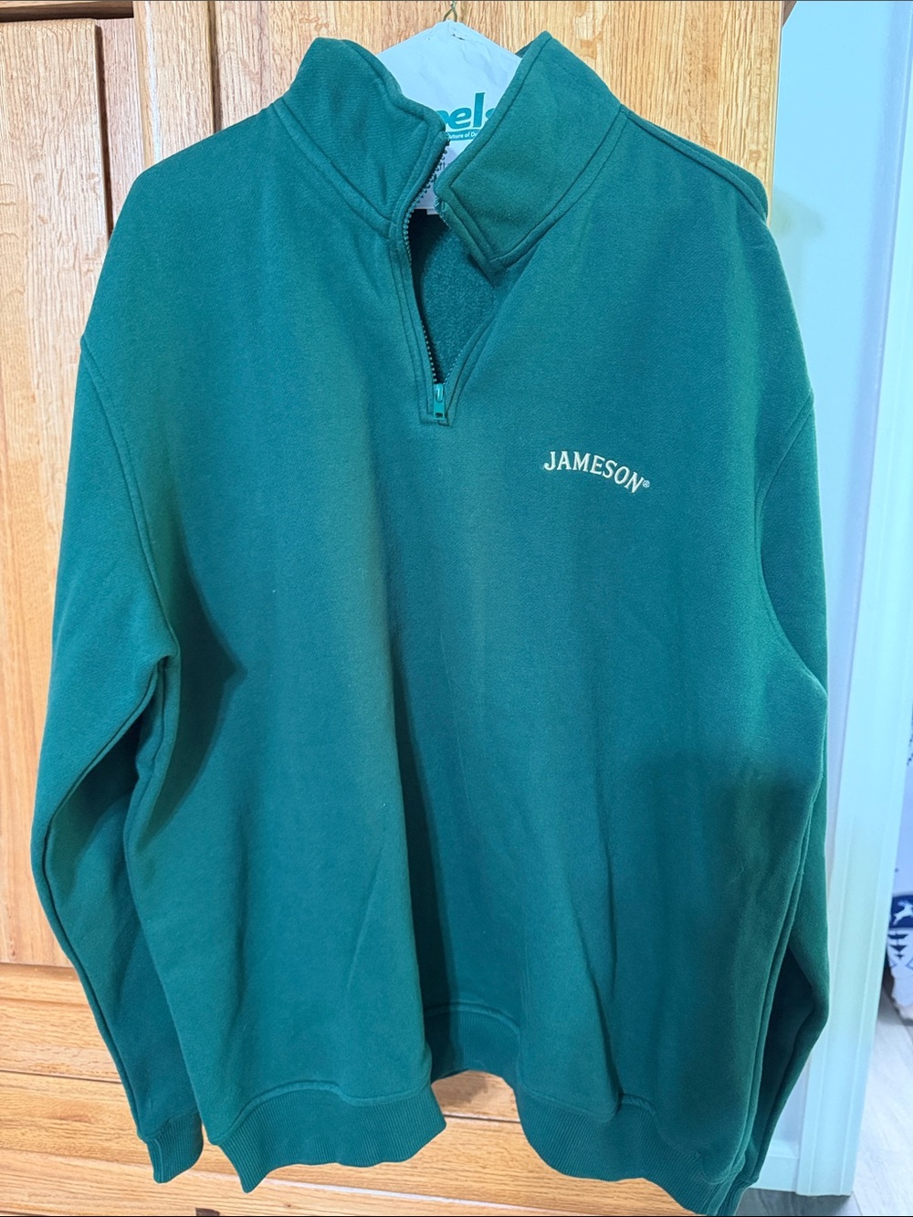 Jameson Men's Green Half-Zip Pullover Sweater